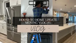 HOUSE TO HOME| MOVING VLOG #1 | WE BOUGHT A HOUSE| NEW CONSTRUCTION| MODERN HOME #MOVING #PACKWITHME