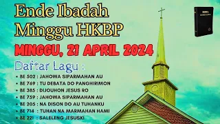 Ende Ibadah Minggu | 21 April 2024 |  HKBP | Jubilate | Disertai Not dan Lirik