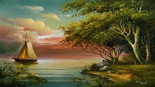 How I Paint Landscape Just By 4 Colors Oil Painting Landscape Step By Step 5 By Yasser Fayad