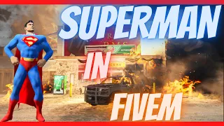 Trolling as Superman in GTA 5 RP...