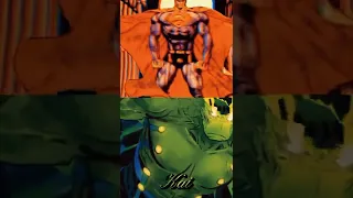 Cosmic Armor Superman vs TOBA Hulk - #dc #marvel #shorts