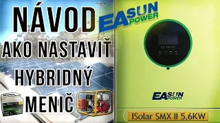 EASUNPOWER: Návod ako nastaviť hybridný menič