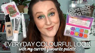 EVERYDAY *COLOURFUL* MAKEUP LOOK! - MUA Neon Lights Eyeshadow Palette & Summer Base Combo Of Dreams!