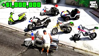 Collecting SECRET POLICE BIKES in GTA 5 | JSS GAMER