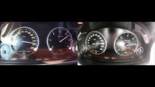 BMW M550d xDrive Manual Mode vs Sport Mode 0-250kmh