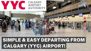 Domestic & International Departures at YYC Calgary International Airport