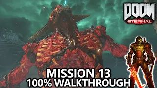 DOOM Eternal - Mission 13 - 100% Walkthrough - All Secrets, Collectibles, Upgrades & Challenges