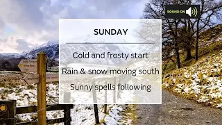 Sunday Scotland weather forecast 28/11/21