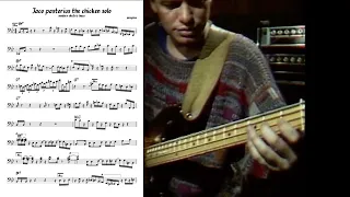 jaco pastorius the chicken bass solo transcription