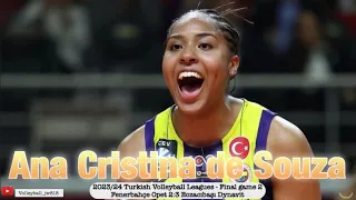 Ana Cristina de Souza │Fenerbahçe Opet vs Eczacıbaşı Dynavit │Turkish Volleyball League 2024 Game 2