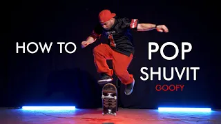 How To Do a Pop Shuvit Goofy Stance [ Skateboarding Trick Tutorial ] Skate Tricks Explained