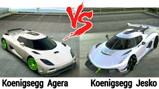 Koenigsegg Agera VS Koenigsegg Jesko |Extreme Car Driving Simulator|
