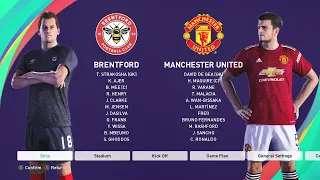 PES 2021 Gameplay: Brentford VS Manchester United (2-1) Professional Level "Update 2022/2023"