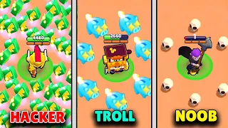 HACKER vs TROLL vs NOOB! | Brawl Stars Funny Moments & Glitches & Fails #512