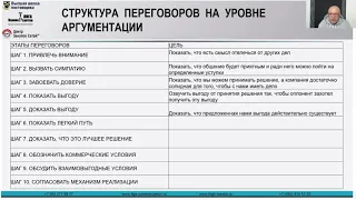 Этапы конструктивных коммерческих переговоров. Фрагмент on-line курса "Менеджер по работе с сетями"