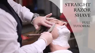 Full Straight Razor Shave Video Tutorial with British Barber Gary Machin