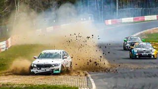 NÜRBURGRING RACING CRASH FAIL & WIN COMPILATION 2023 - NLS 2023 Highlights Nordschleife