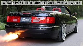 WHAT A CLASSIC! 1997 AUDI 80 CABRIOLET 20VT TURBO - PRISTINE CONDITION & INSANE SOUNDS - 4K