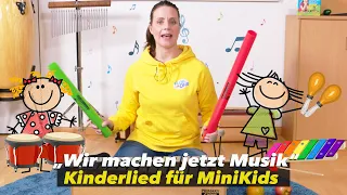 "Wir machen jetzt Musik" - Kinderlied für MINI-KIDS - mit Boomwhackers & Co. | Kita | Kleinkindmusik