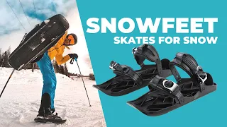 Snowfeet - Skates For Snow - Mini Skis | Next Big Winter Sport | Official