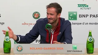 Tennis - Roland-Garros 2024 - Daniil Medvedev : “I have no reason to blame myself”