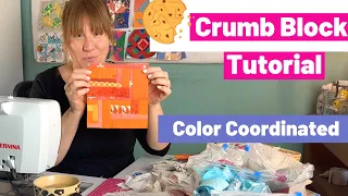 Color Coordinated Crumb Quilt Block Tutorial