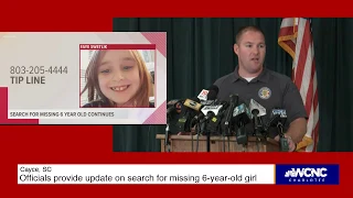 Update on search for missing South Carolina girl Faye Swetlik