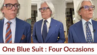 One Suit, Four Occasions: The extreme versatility of the blue suit