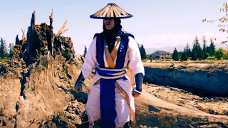 REAL MORTAL KOMBAT X - Raiden VS Shinnok FIGHT! (Live Action MKX Parody)