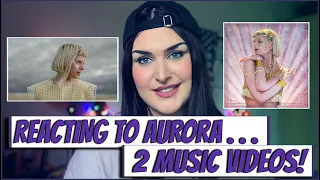 FIRST TIME REACTING TO AURORA's MUSIC VIDEOS ! Exist For Love & Apple Tree.