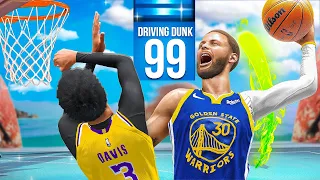 STEPH CURRY BUILD + 99 DRIVING DUNK is UNSTOPPABLE (NBA 2K24)