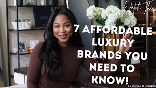 7 affordable luxury brands you need to know! #luxuryfashion #giveaway