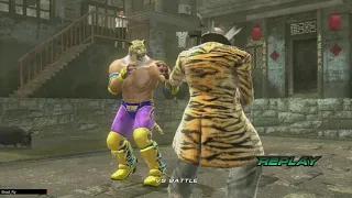 Heihachi spanks King
