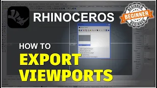 Rhino How To Export Viewport Tutorial