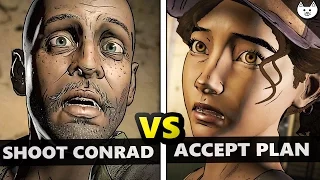 Shoot Conrad VS Accept Plan - BOTH ENDINGS to The Walking Dead Season 3 Episode 2