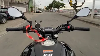 E Loucura colocar a fz15 pra rodar aplicativo de moto Uber moto 99moto