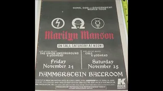 Marilyn Manson - Live At The Hammerstein Ballroom, NY (11-24-2000) (Audio) (Some Video) (Incomplete)