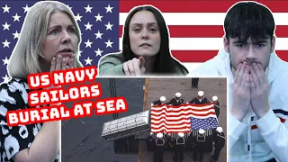 BRITISH FAMILY REACTS | What Happens When US Navy Sailors Have A Burial In The Middle Of The Sea?