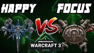 WARCRAFT 3 REFORGED: Happy (Undead) vs. FoCuS (Orc) - DREAMHACK ANAHEIM 2020 SEMIFINALS J1