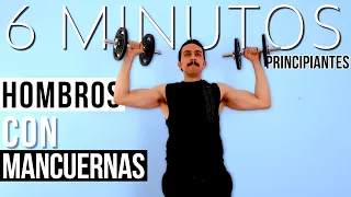 Ejercicios de HOMBROS CON MANCUERNAS para PRINCIPIANTES