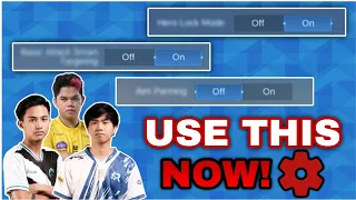 SECRET SETTINGS THAT PRO PLAYERS USE | MOBILE LEGENDS