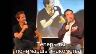 Марк Шеппард о поцелуе с Джимом Бивером [rus sub]