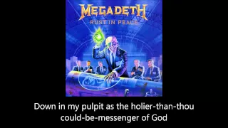 Megadeth - Holy Wars The Punishment Due (Lyrics)