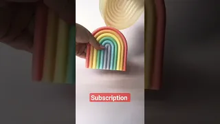 Rainbow candle spectrum colors 🌈🌈❤#shorts #short #shortvideo #tiktok #candy #art #candymaking