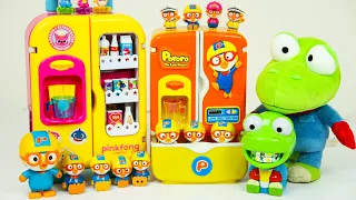 뽀로로 냉장고 마트 가게놀이 계산놀이 크롱이 장난감 Pororo fridge toys