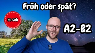 (No SUB) [A2-B2] Bin ich ein Frühaufsteher? - Slow German Vlog