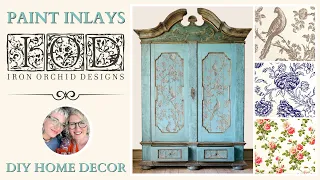 Iron Orchid Designs Product Category Debut: IOD Paint Inlays | DIY Home Decor | Painted Furniture