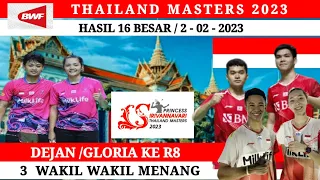 HASIL 16 BESAR THAILAND MASTERS 2023 | HASIL BADMINTON HARI INI