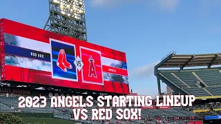 2023 ANGELS STARTING LINEUP vs. BOSTON RED SOX! | May 22, 2023