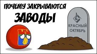 Почему закрываются заводы ( Countryballs )